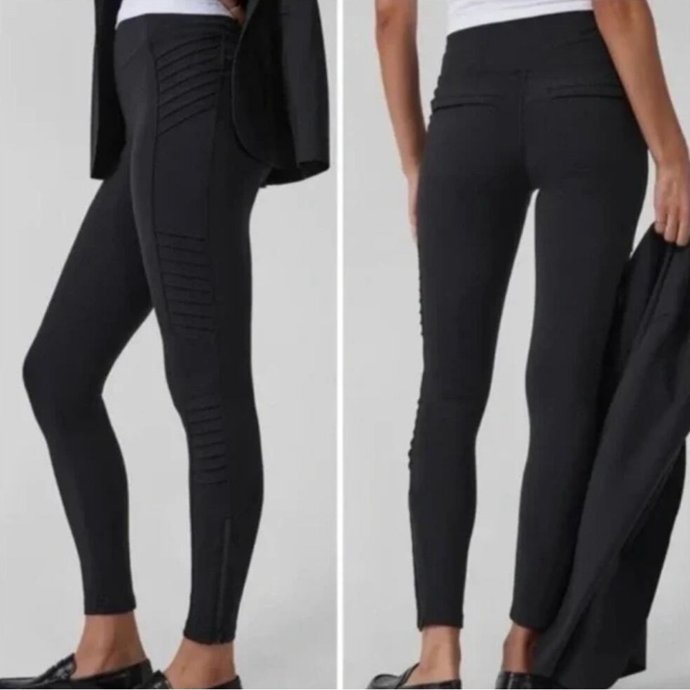 Athleta Delancey Moto Tight Leggings Zip Ankle Sculptek Size Small